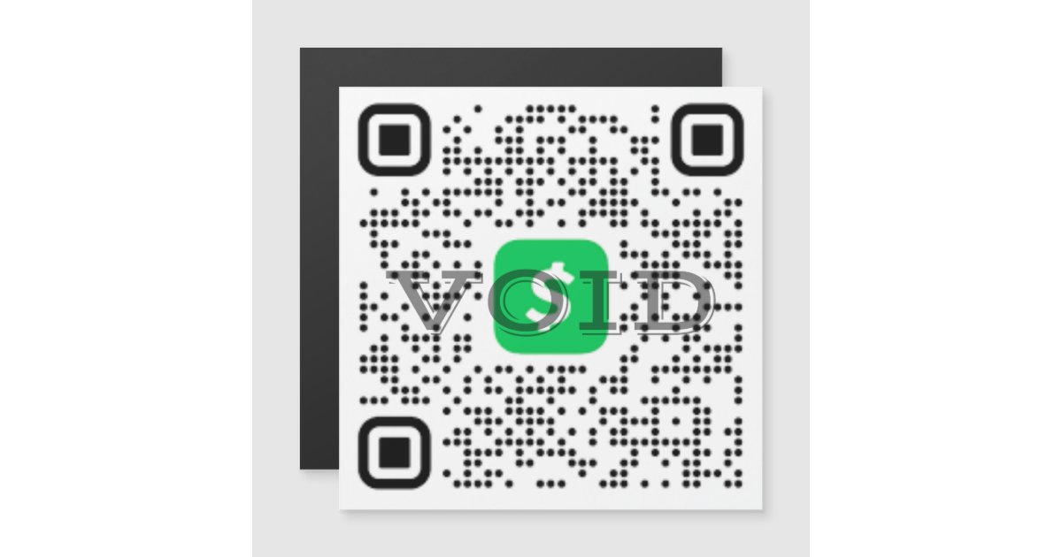 QR Code Cash App Magnet | Zazzle