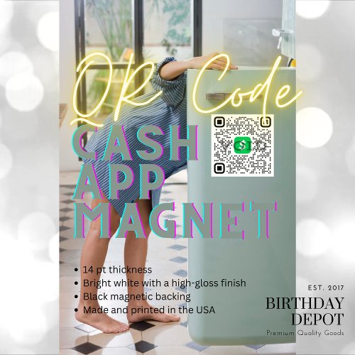 QR Code Cash App Magnet