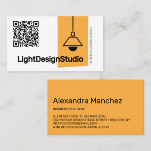 QR Code Chandler Interior Architect Furniture Business Card