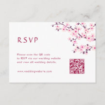 QR Code | Cherry Blossom RSVP