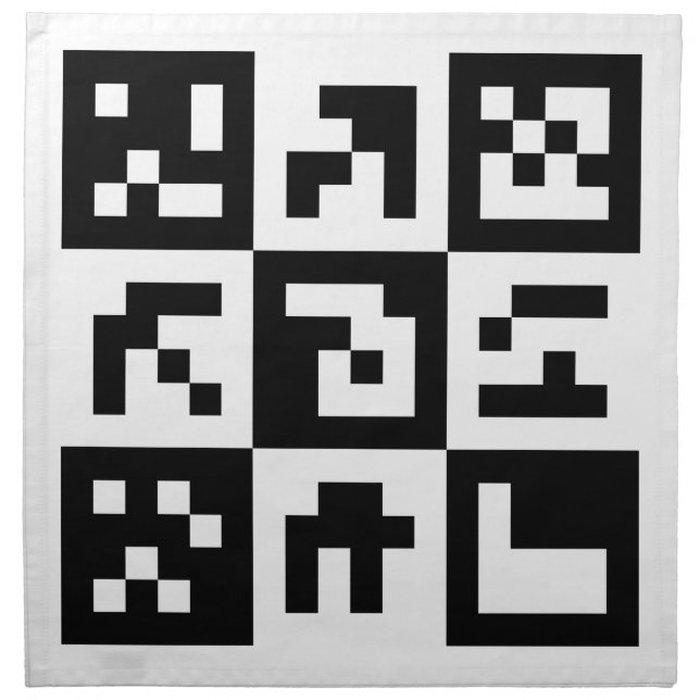 qr code cloth napkin (Front)