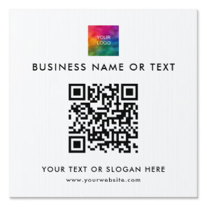 QR Code Company Business Logo Template Best Yard Sign