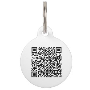 QR Code Contact Details Pet ID Tag