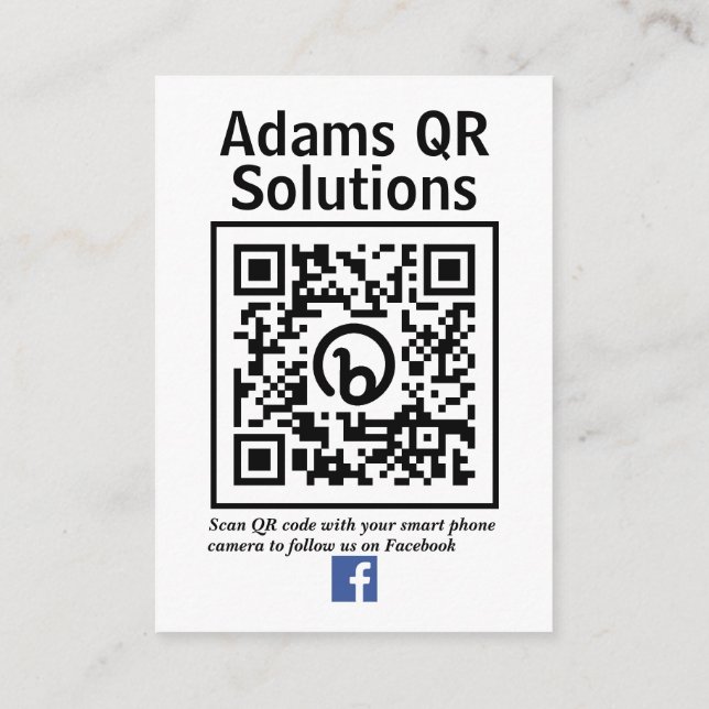 QR Code Corporate Enclosure Card (Back)
