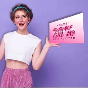 QR CODE CUSTOM 20% OFF INSERT ONLINE SHOPPING