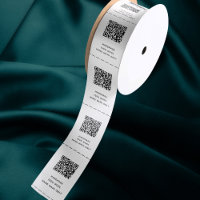 QR Code Custom Business Garment Care Labels