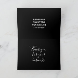 QR Code Custom Business Thank You Card with Logo