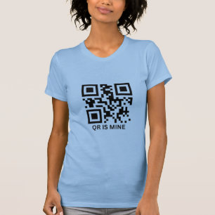 QR code custom personalised tee shirt