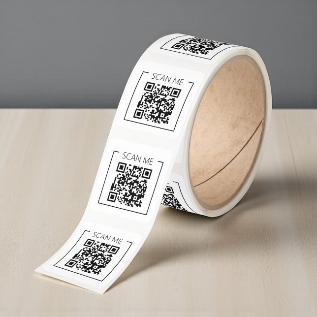 QR Code Custom Personalized Company Square Sticker (Creator Uploaded)