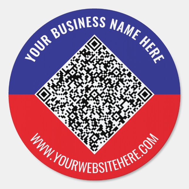QR Code Custom Text Business Outdoor Sign Template (Back)