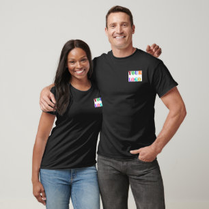 QR Code Custom Text Logo Company T-Shirt Template