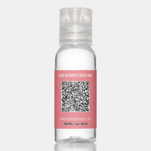 QR Code Custom Text Personalized Hand Sanitizer