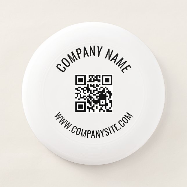 QR Code Custom Text Promo Design Wham-O Frisbee (Front)