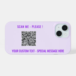 QR Code Custom Text Your Personalized iPhone Case