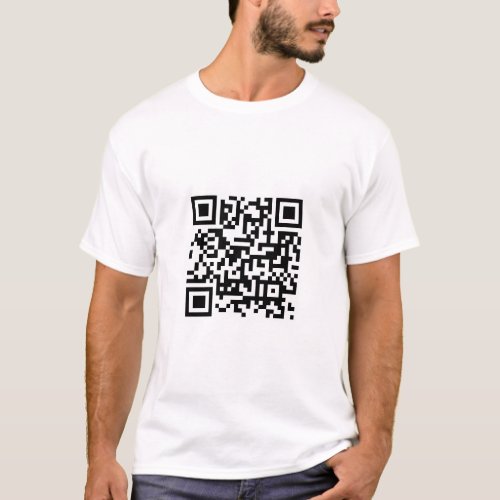 QR Code Customizable Barcode Template Modern T_Shirt