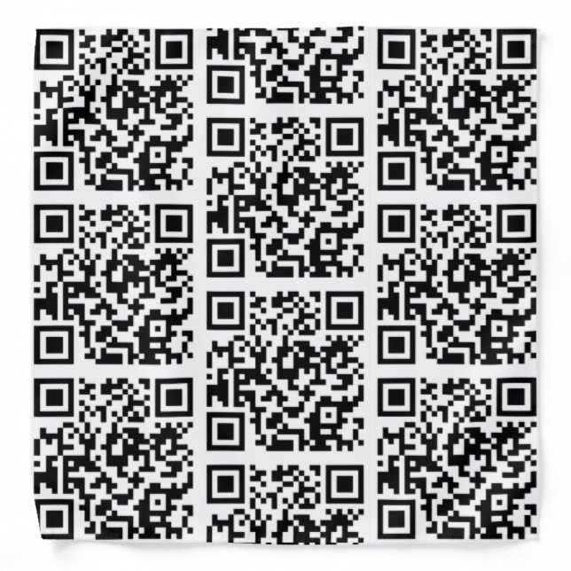 QR code Design Bandana/Kerchief Bandana (Front)