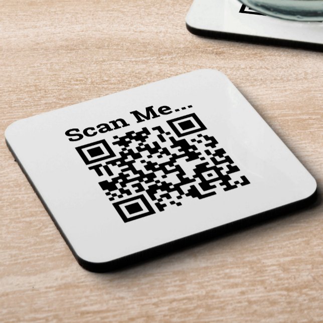 QR Code Design Beverage Coaster (Creator Uploaded)