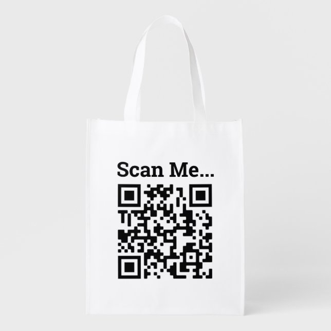 QR Code Design Grocery Bag (Front)