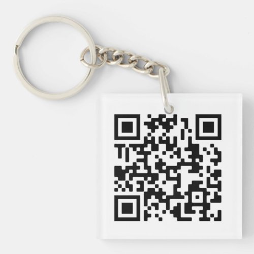 QR Code Design Keychain
