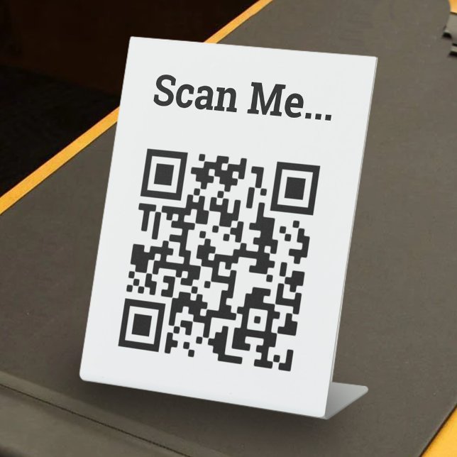 QR Code Design Pedestal Sign (Creator Uploaded)