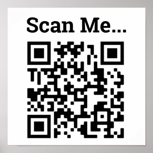 QR Code Design Poster