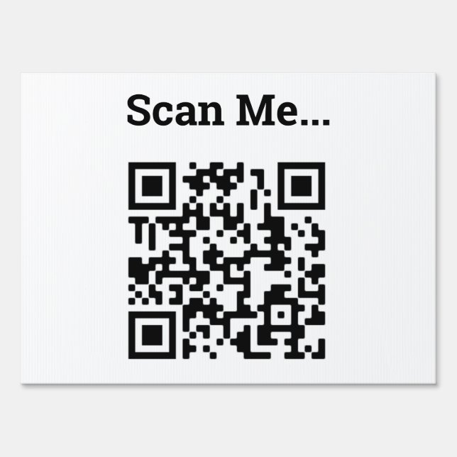 QR Code Design Sign (Front)