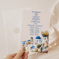 QR code Destination Greece Santorini Wedding