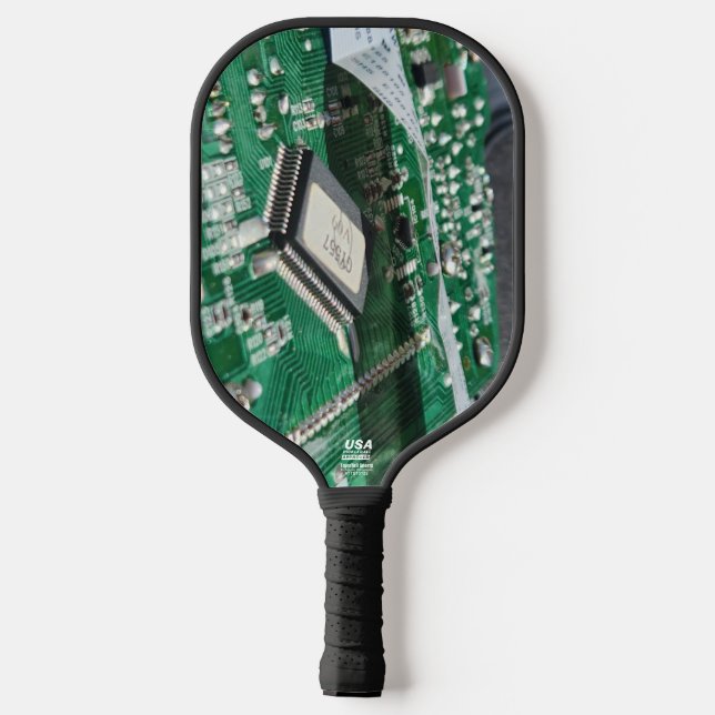 QR Code, Digital Electronics Pickleball Paddle (Back)