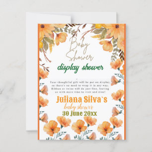 qr code display baby shower Postcard