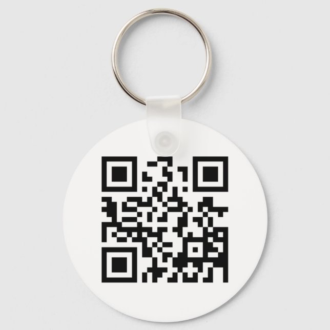 QR code don't drink and drive Keychain (Front)