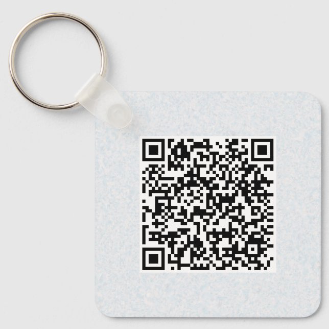 QR Code Double Sided Custom Business Site Code Keychain (Front)