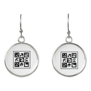 qr code earrings