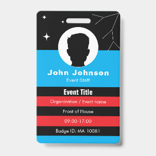QR code event badge • Colored digital employee ID
