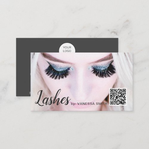 QR code eyelash extension  Business Card