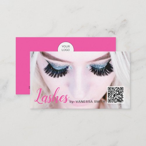 QR code eyelash extension  Business Card