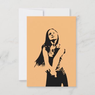 Qr Code Fashionable Black Dancing Girl Silhouette