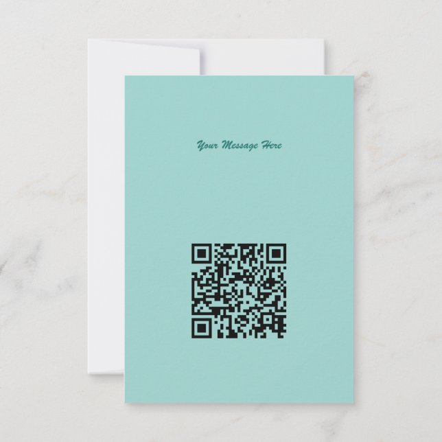 Qr Code Fashionable Black Dancing Girl Silhouette Card (Back)