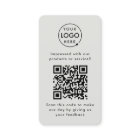 QR Code Feedback Professional Customer Rating Gray