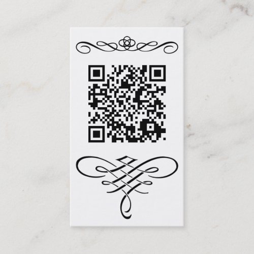QR code flourish Business Cards