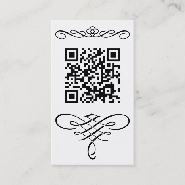 QR code flourish Business Card (Front)