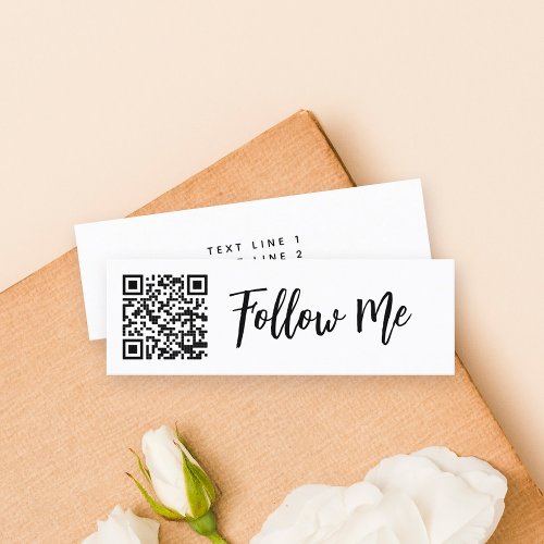 QR code Follow Me Professional Business Instagram Mini Business Card