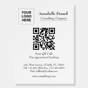 QR code for appointment booking Foam Board