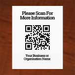QR Code for Customer Information on a Flyer
