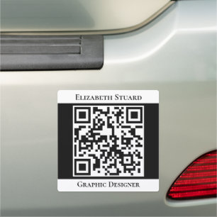 QR code for Professionals Modern Business Car Magnet