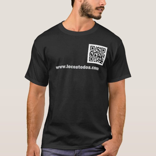 QR Code from Locostodos.com T-Shirt (Front)