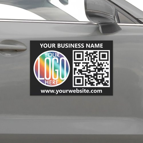 QR Code Generator  Business Logo Professional Car Magnet