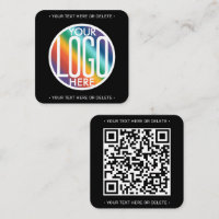 QR Code Generator & Logo Modern Minimalist Black