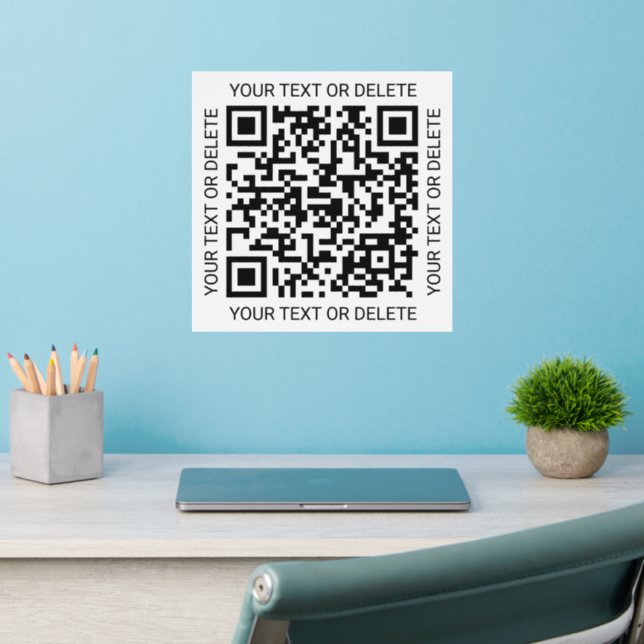 QR Code Generator Modern Company Promotional  Wall Decal (Home Office 2)