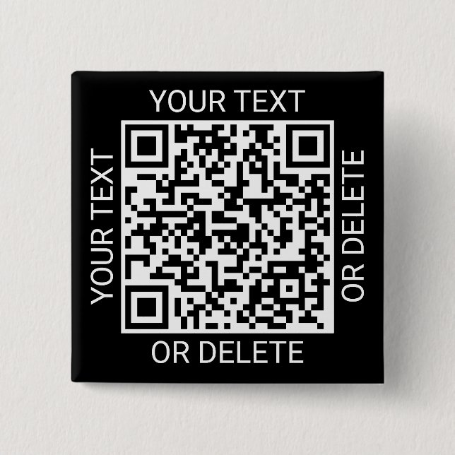 QR Code Generator Promotional Website Modern Black Button (Front)