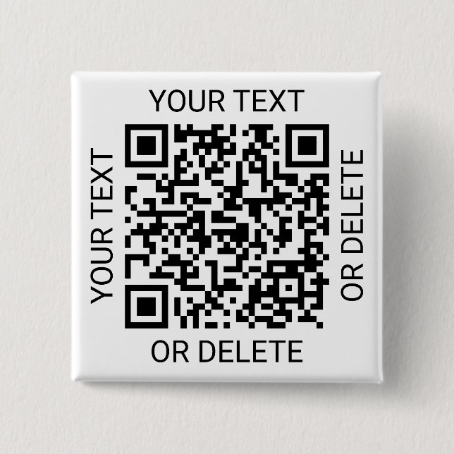 QR Code Generator Promotional Website Modern White Button (Front)